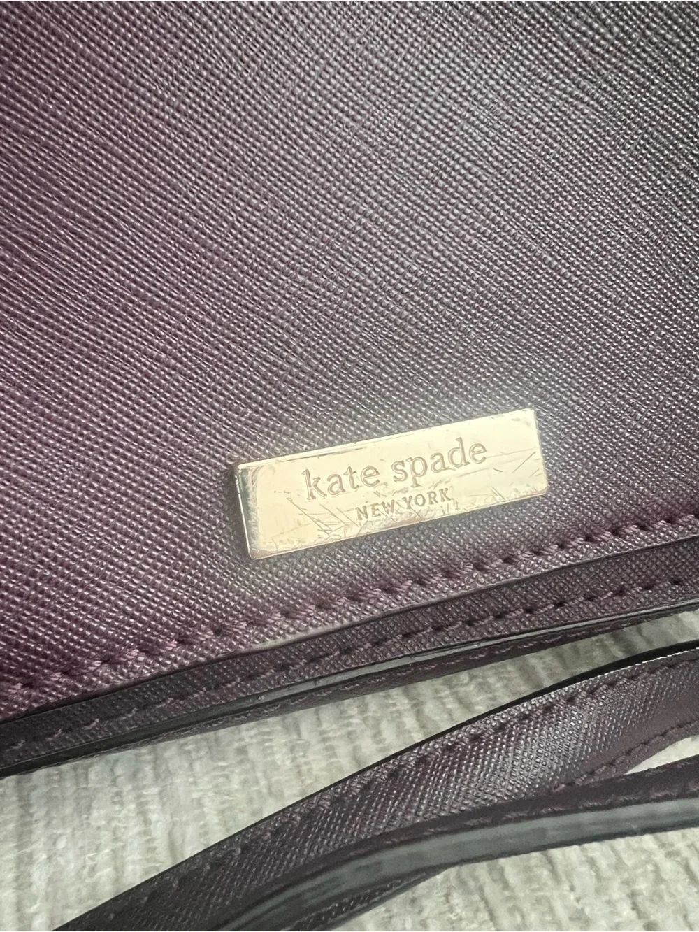 Kate Spade Eggplant Purple Crossbody Purse Women